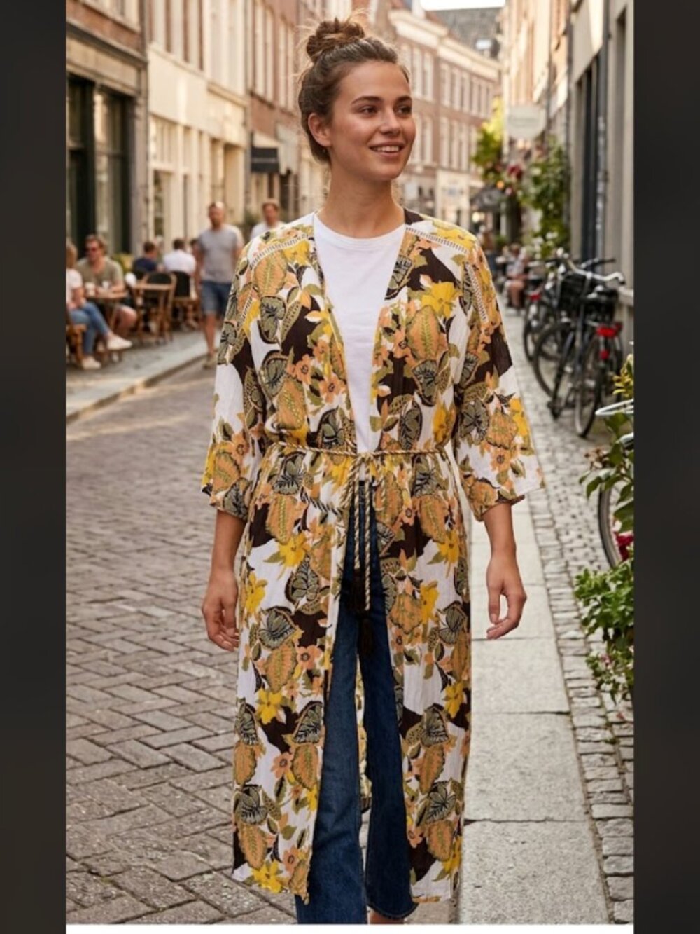 NWT Jessica Simpson Lailaa Kimono in Clover Field Oversize